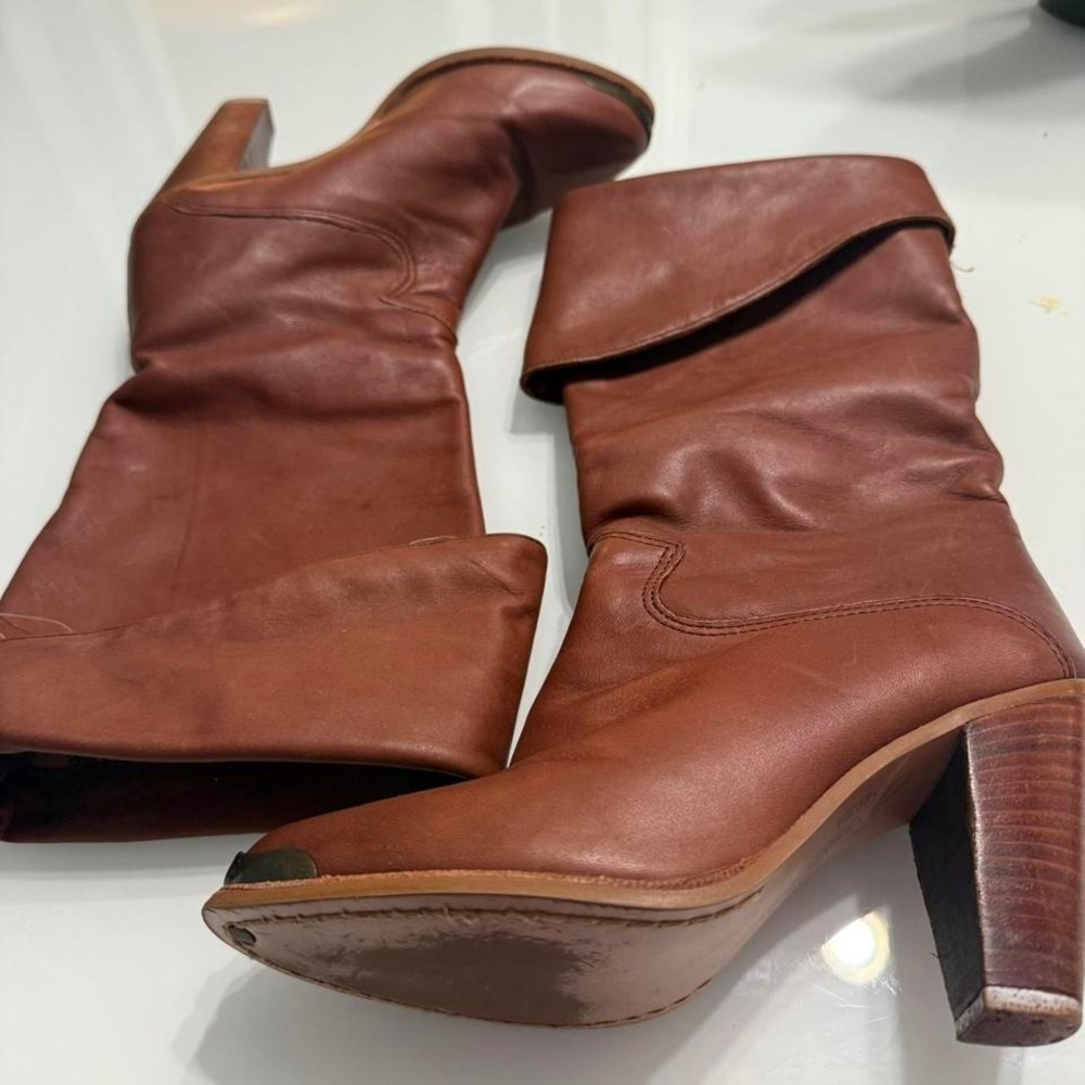 Vintage Zodiac Slouch Leather Boots‎ – Made in USA - Picture 8 of 8